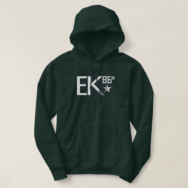 SUDADERA LOGOTIPO DE EK86 WHT (Diseño del anverso)