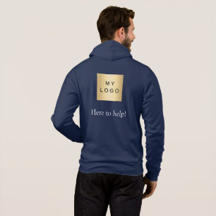 Sudadera Logotipo de empresa personal azul ropa de trabajo