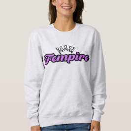 Sudadera Logotipo de FEMPIRE Púrpura–Diseño de Empoderamien
