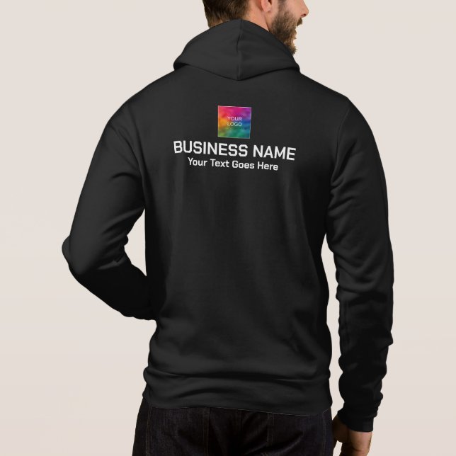 Sudadera Logotipo de la compañía de negocios Impresión de d (Reverso)