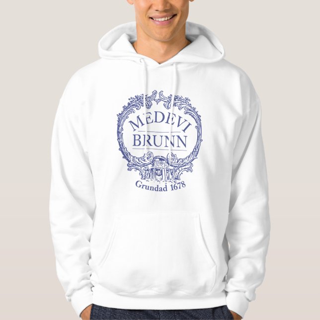 Sudadera Logotipo de Medevi Brunn Hoodie masculino (espalda (Anverso)