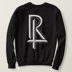 Sudadera logotipo de monograma combinación de letras R y T