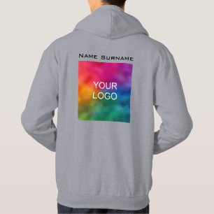 Sudadera Logotipo de negocio de doble cara personalizado Bá