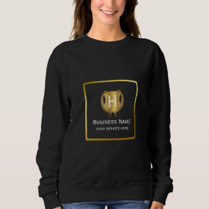Sudadera Logotipo de negocio moderno de branding promociona