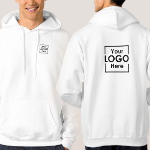 Sudadera Logotipo de negocio personalizado simple hacia atr