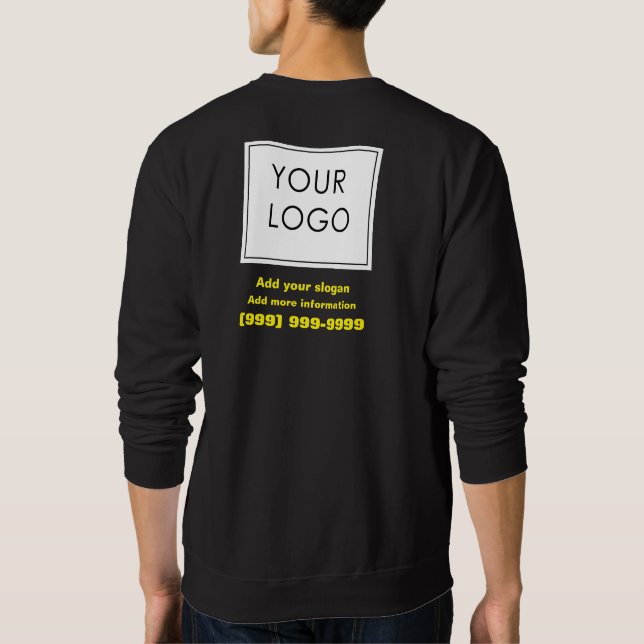 Sudadera Logotipo de Personalizado profesional Pequeña Empr (Reverso)