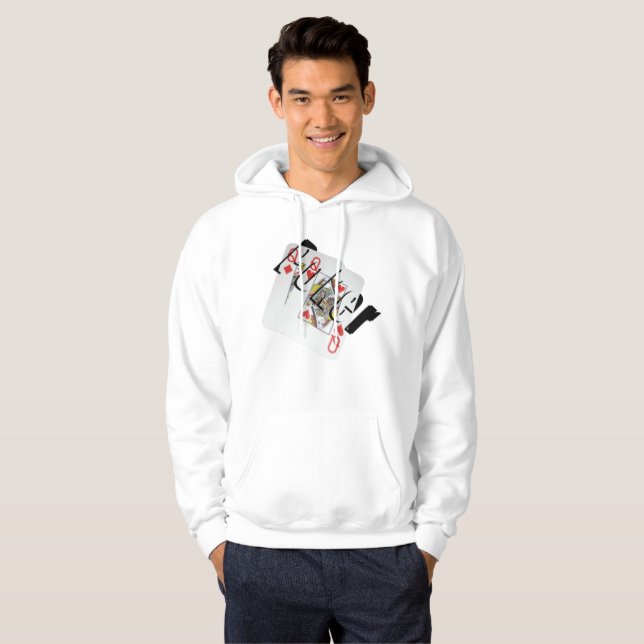 Sudadera Logotipo de póquer Queen Dimensional, Camisas suda (Anverso completo)