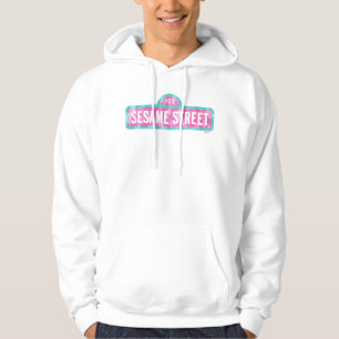 Sudadera Logotipo de Rótulo rosa de Plaza Sésamo