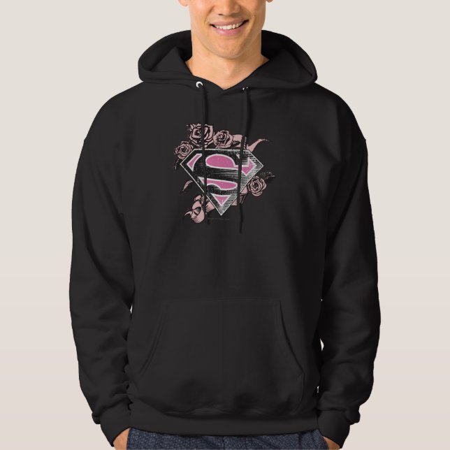 Sudadera Logotipo de Supergirl con los rosas (Anverso)