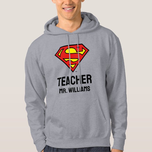 Sudadera Logotipo de Superman personalizado del profesor (Anverso)