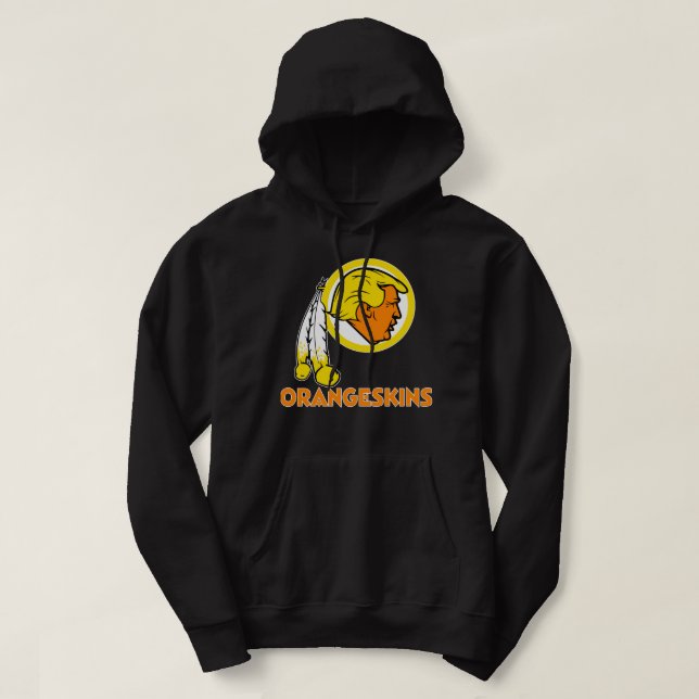 Sudadera Logotipo del equipo Orangeskins de Washington DC v (Diseño del anverso)