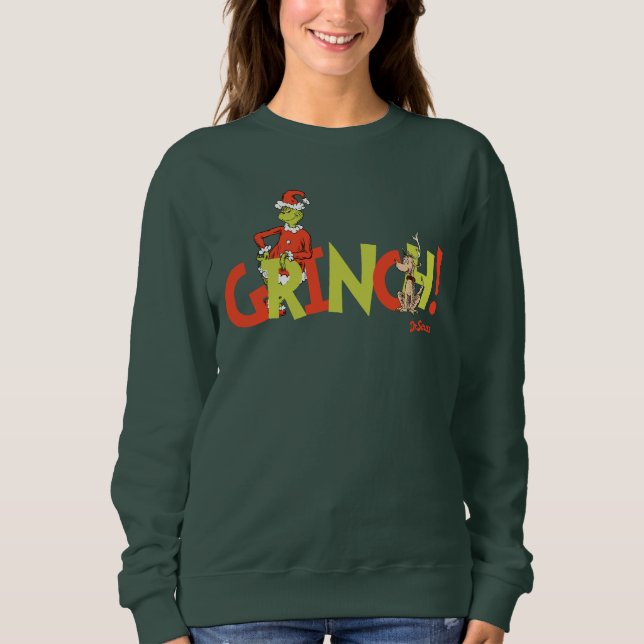 Sudadera ¡Logotipo del personaje Grinch! Gráfico (Anverso)