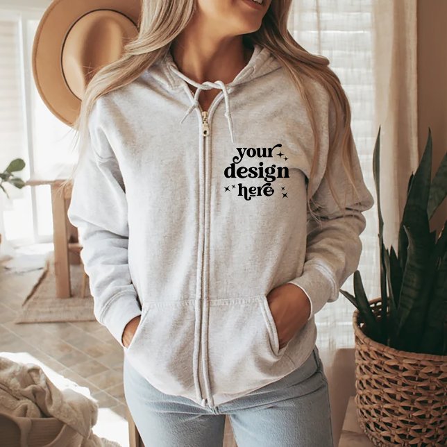 Sudadera Logotipo del Personalizado de diseño frontal y pos (Subido por el creador)