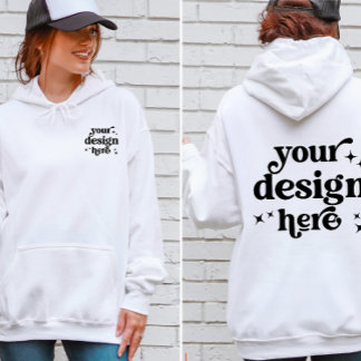 Sudadera Logotipo del Personalizado de diseño frontal y pos
