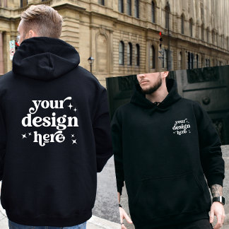 Sudadera Logotipo del Personalizado de diseño frontal y pos