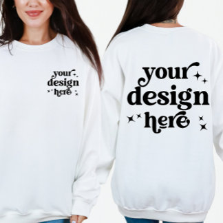 Sudadera Logotipo del Personalizado de diseño frontal y pos