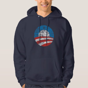 Sudadera Logotipo descolorado de Obama