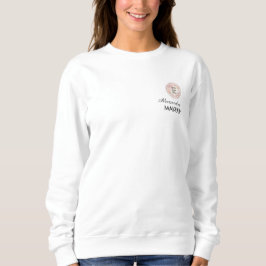 Sudadera Logotipo empresarial nombre del empleado en escrit