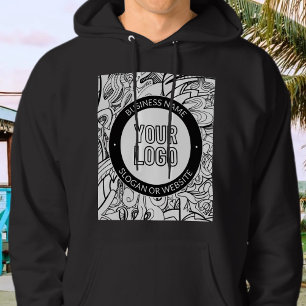 Sudadera Logotipo empresarial o plantilla de texto editable