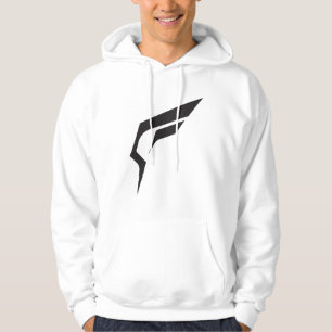 Sudadera Logotipo franco triturado (blanco)