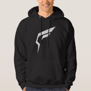 Sudadera Logotipo franco triturado (negro)