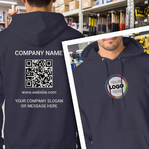 Sudadera Logotipo frontal: información de contacto de la em