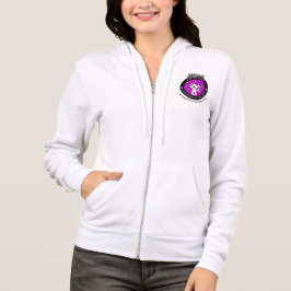 Sudadera Logotipo oficial de la mujer Zip-Up Hoodie White