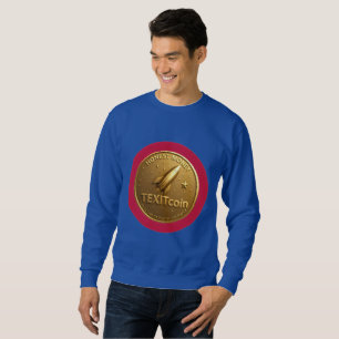 Sudadera Logotipo oficial de TexitCoin en la parte posterio