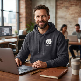 Sudadera Logotipo personalizado y nombre de empresa Minimal