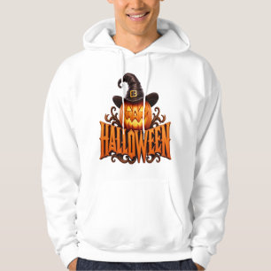 Sudadera Logotipo Premium de Calabaza de Halloween 3D con S