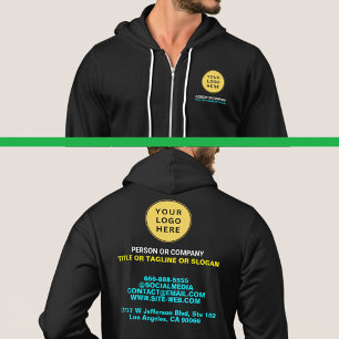 Sudadera Logotipo profesional y nombre y eslogan   Anverso 