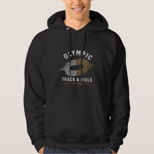 Sudadera Logotipo Retro de Carrera de Campo Olímpico Est 19