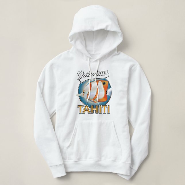 Sudadera logotipo retro fabuloso de Tahití (Diseño del anverso)