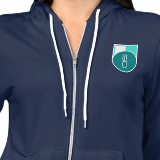 Sudadera Logotipo Retro Turquesa Femenino ISD