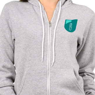 Sudadera Logotipo Retro Turquesa para Mujer ISD
