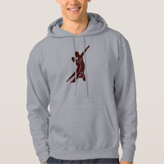 Sudadera Logotipo rojo oscuro - trasero y delantero