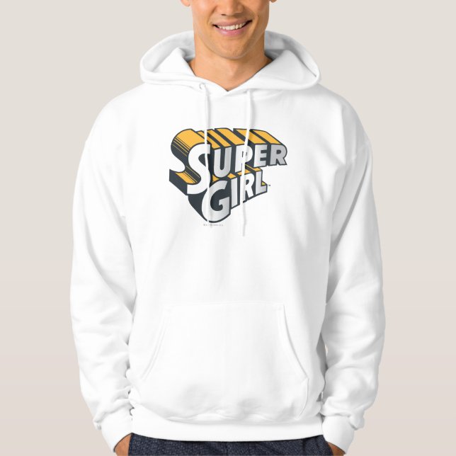 Sudadera Logotipo Supergirl Silver y Naranja (Anverso)