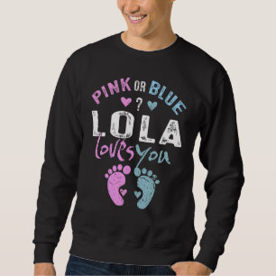 Sudadera Lola rosa o azul te ama a tu abuela por el papel d