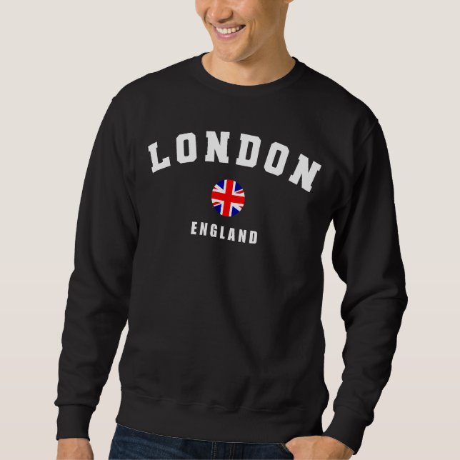 Sudadera London England And British Flag Men's Sweatshirt  (Anverso)