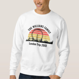 Sudadera London England Sunset Custom Family Trip