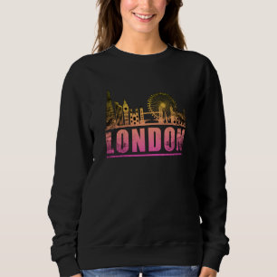 Sudadera Londres Inglaterra Línea de la Ciudadela Cityscape