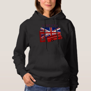 Sudadera Londres Inglaterra Unión Británica Bandera Jack Fo
