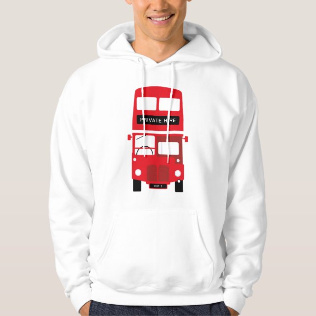 Sudadera Londres Red Bus Personalizado Contratación Privada (Anverso)