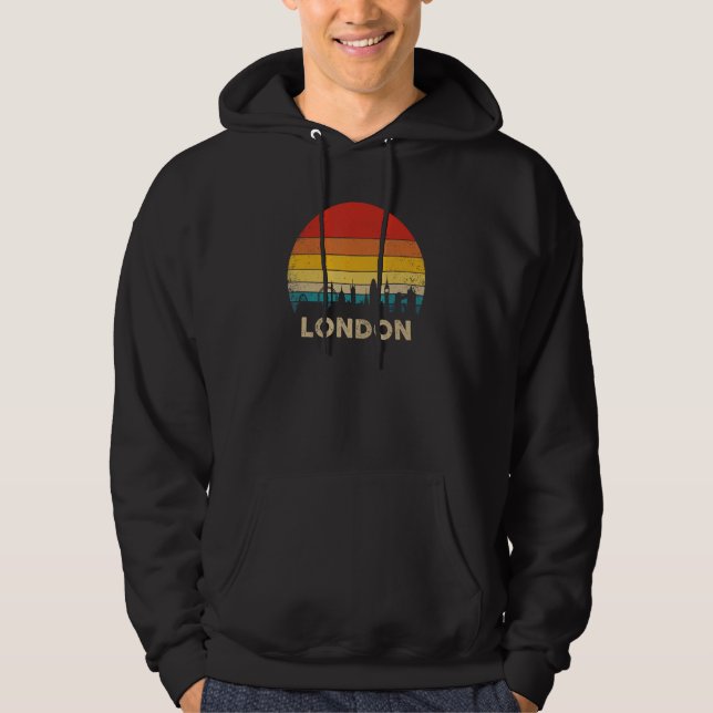Sudadera Londres vintage - Souvenir de Inglaterra (Anverso)