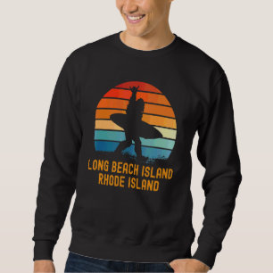 Sudadera Long Beach Island Rhode Island Sasquatch Souvenir