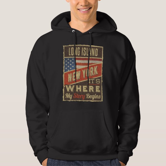 Sudadera Long Island New York (Anverso)