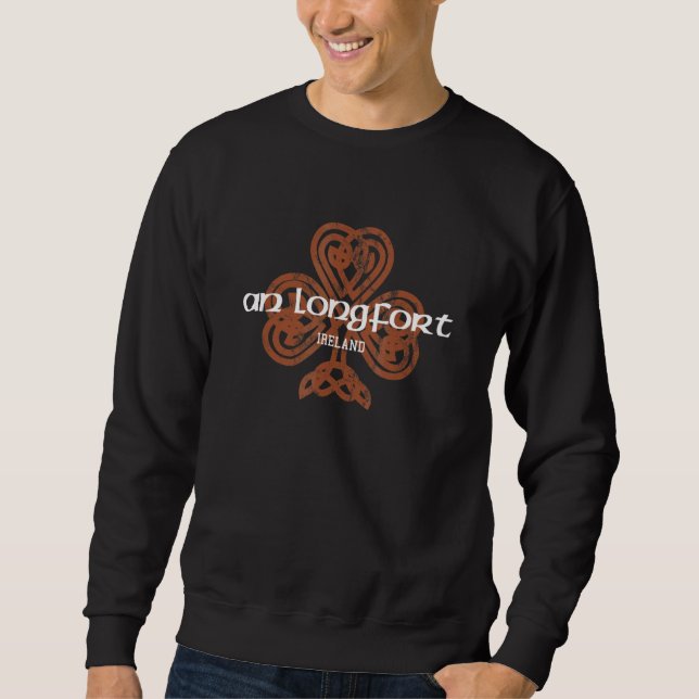 Sudadera Longfort Longford Irlanda Celtic Shamrock Vinta (Anverso)