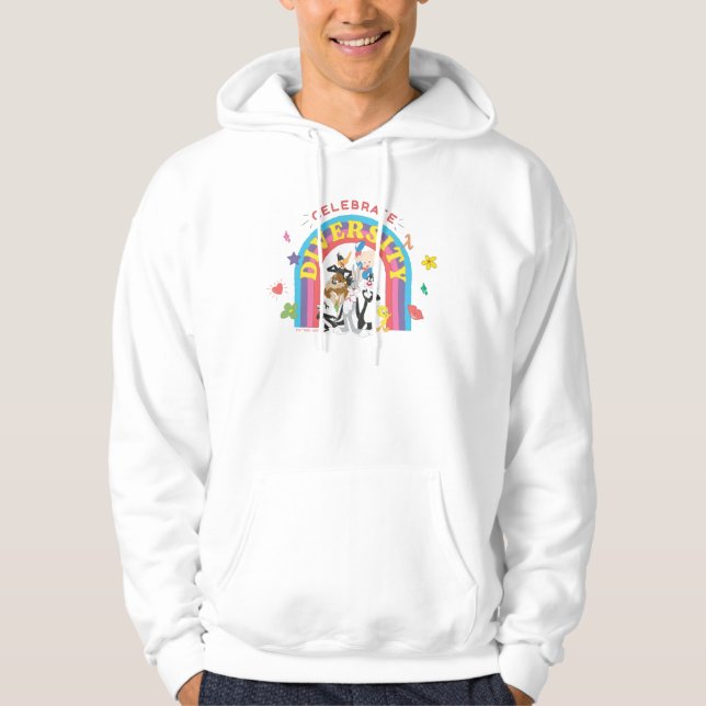 Sudadera LOONEY TUNES™ - Celebrar el arcoiris del orgullo d (Anverso)