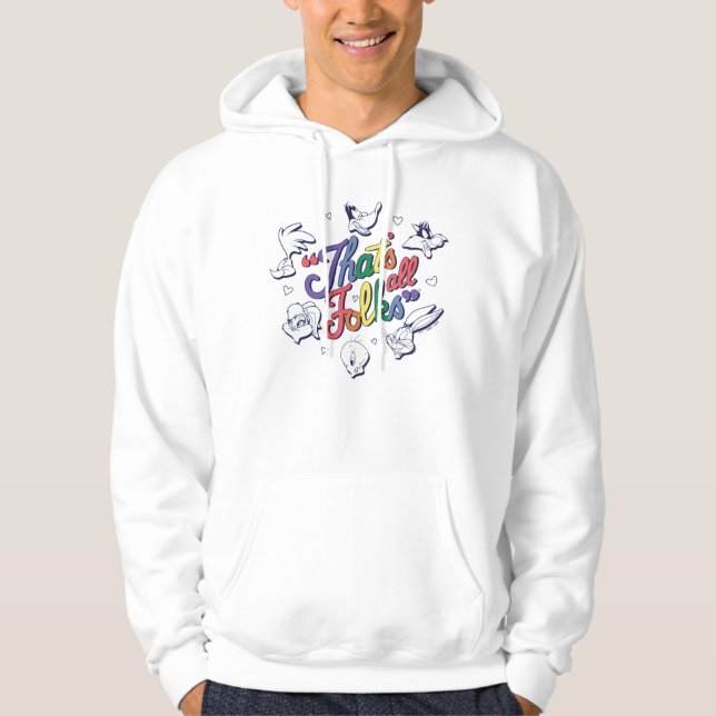 Sudadera LOONEY TUNES™ - ¡Todos son amigos! Insignia del or (Anverso)