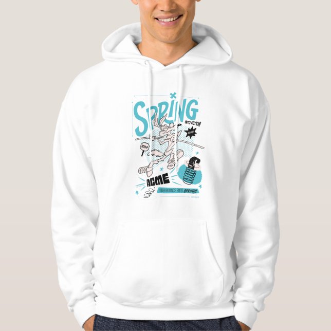 Sudadera LOONEY TUNES™ | WILE E. COYOTE™ Spring En Acción (Anverso)